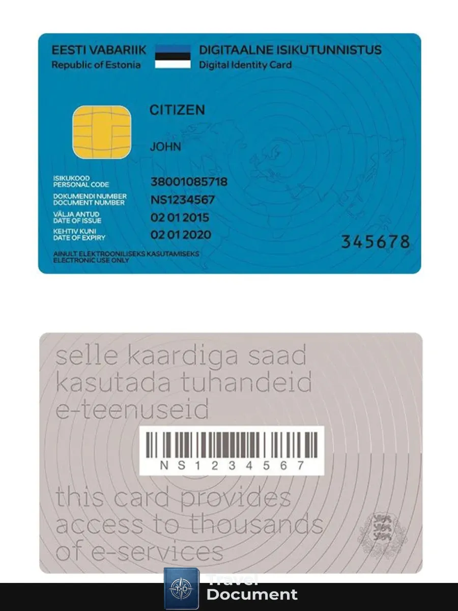 Estonia Digital Id Card 2018 Present — ID Cards