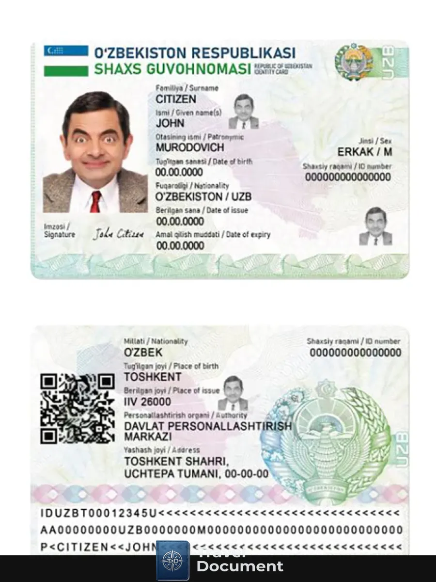 Uzbekistan Id Card — ID Cards