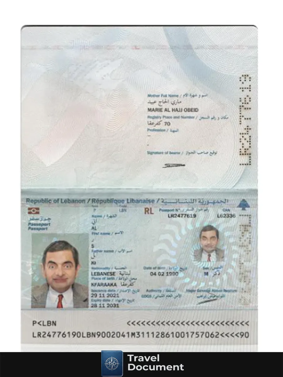 Lebanon Passport 2021 Present — Passports