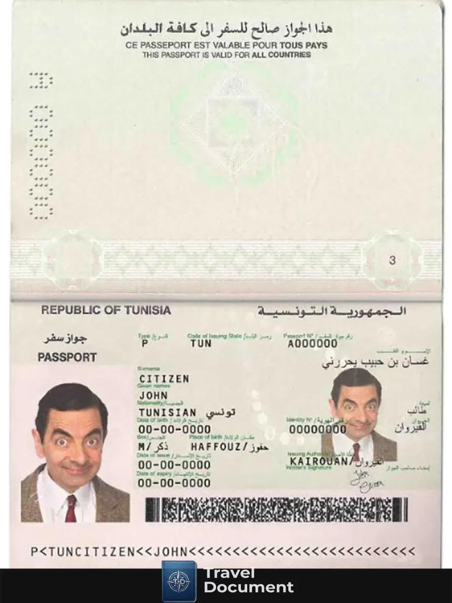 Tunisia Passport — Passports