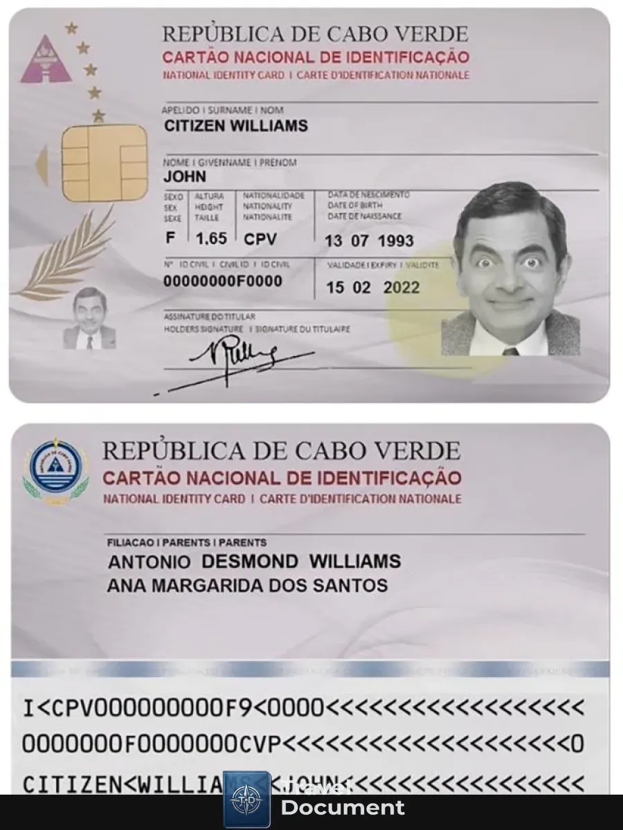 Cabo Verde Id Card — ID Cards