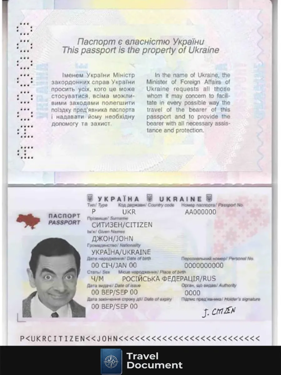 Ukraine Passport — Passports