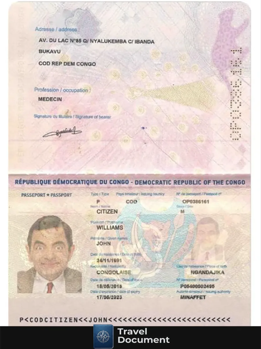 Congo Pass 2015 Present — Passports