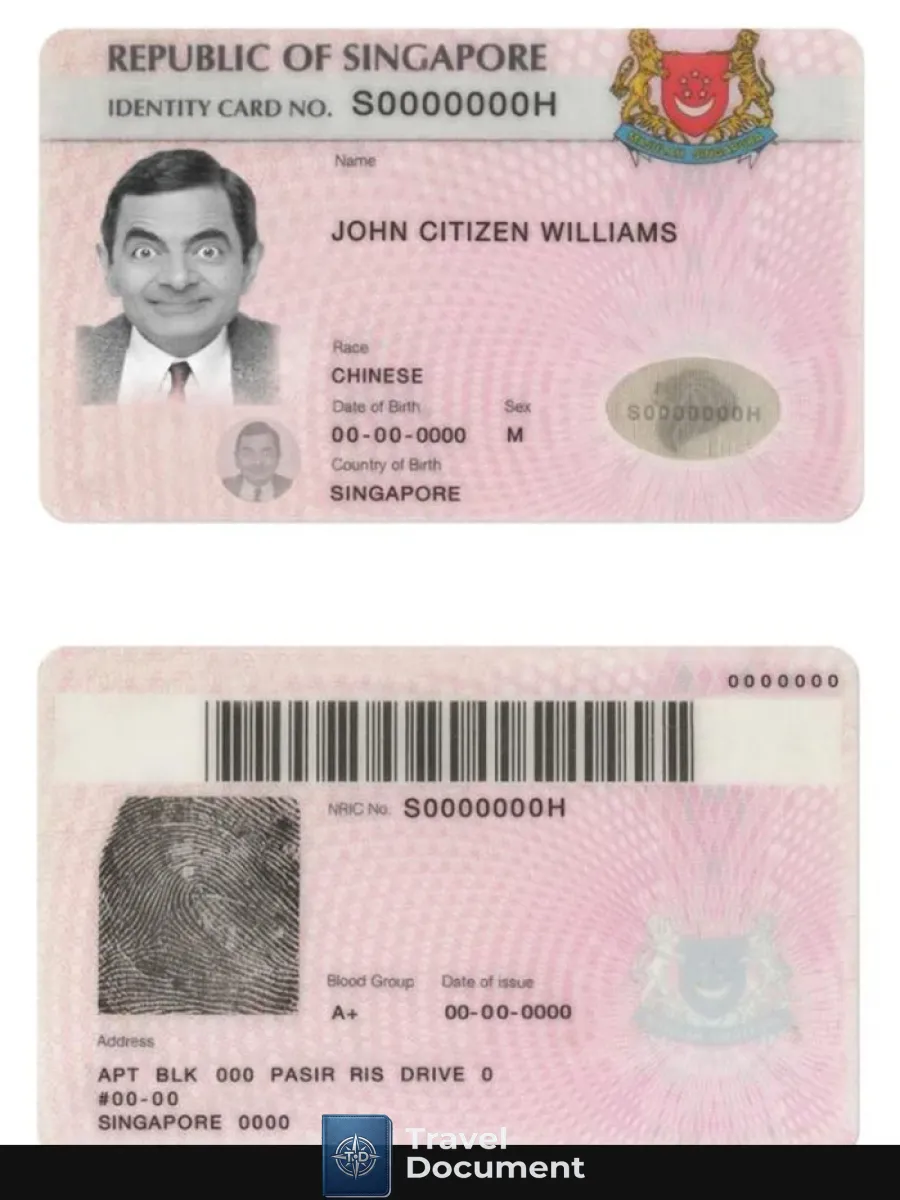 Singapore Identity Card — ID Cards
