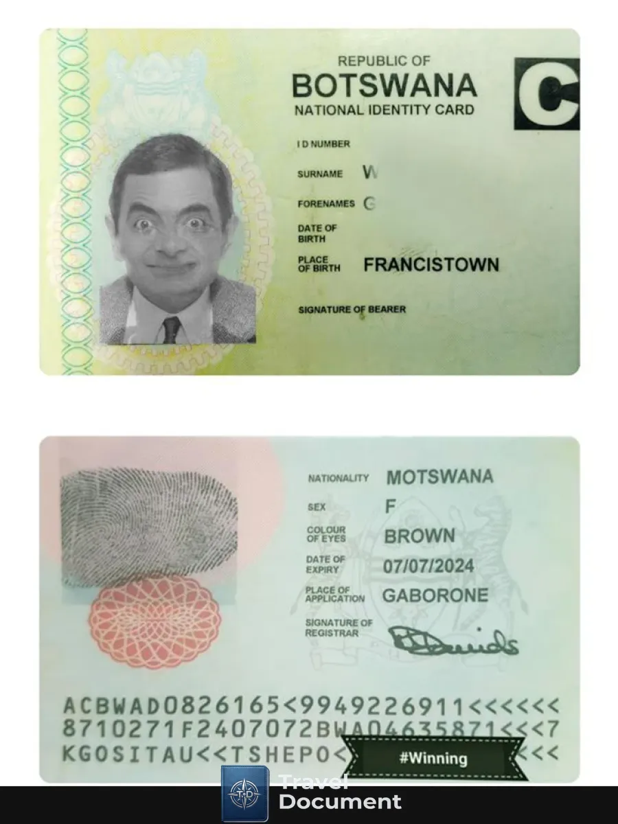 Botswana Identity Card — ID Cards