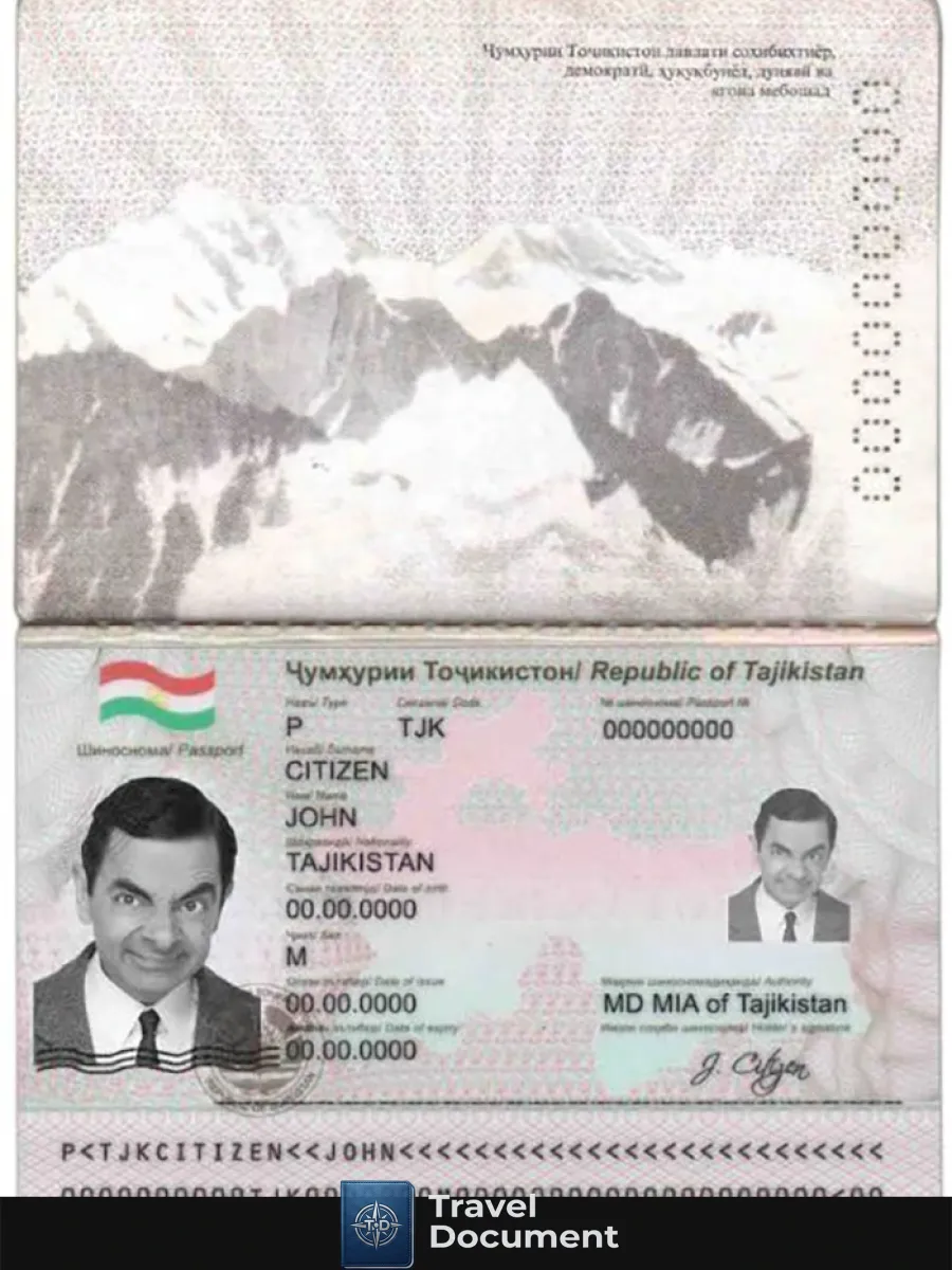 Tajikistan Passport — Passports