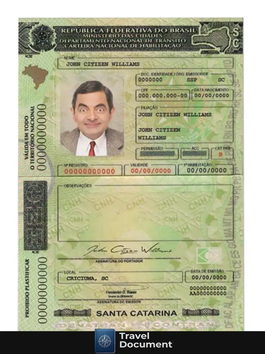 Brazilsantacatarinadriving License — Driver License