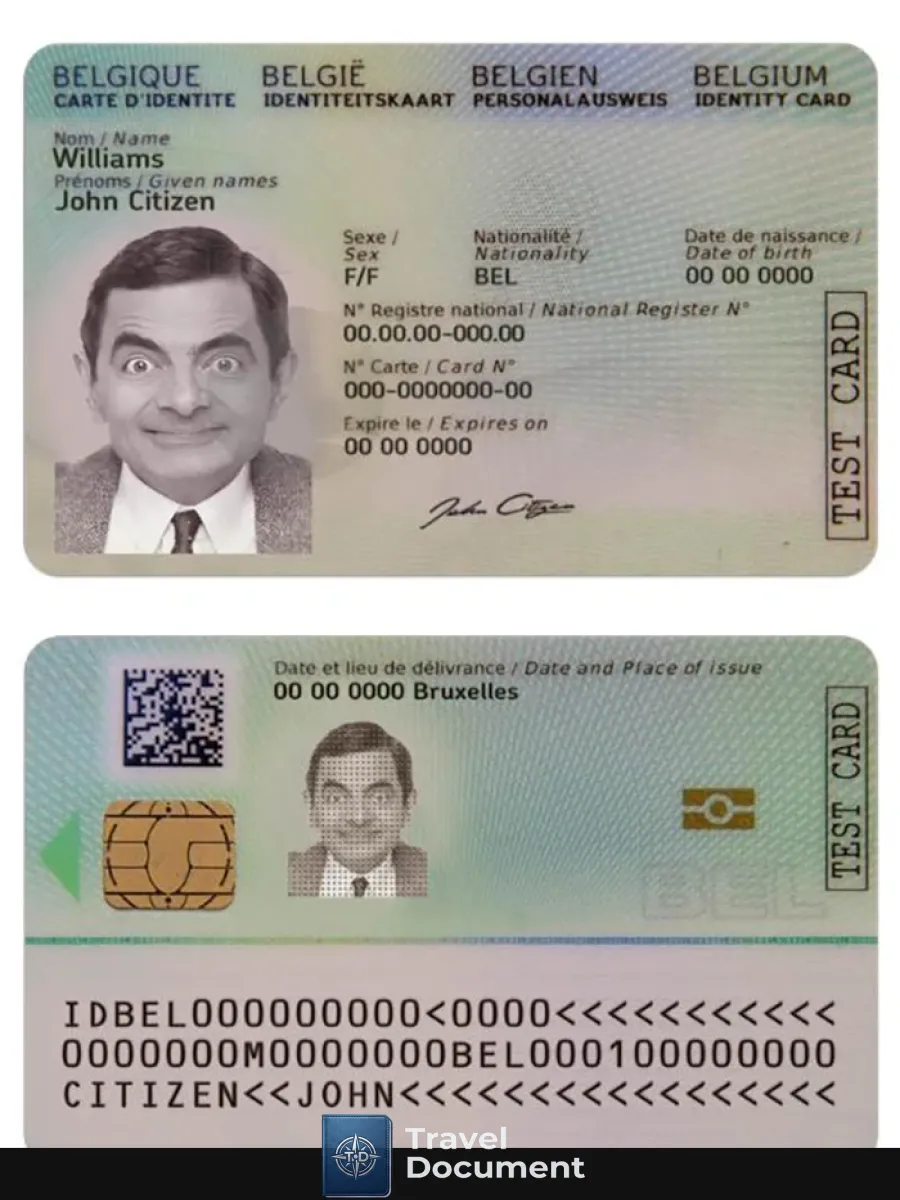 Belgium Id Card New — ID Cards