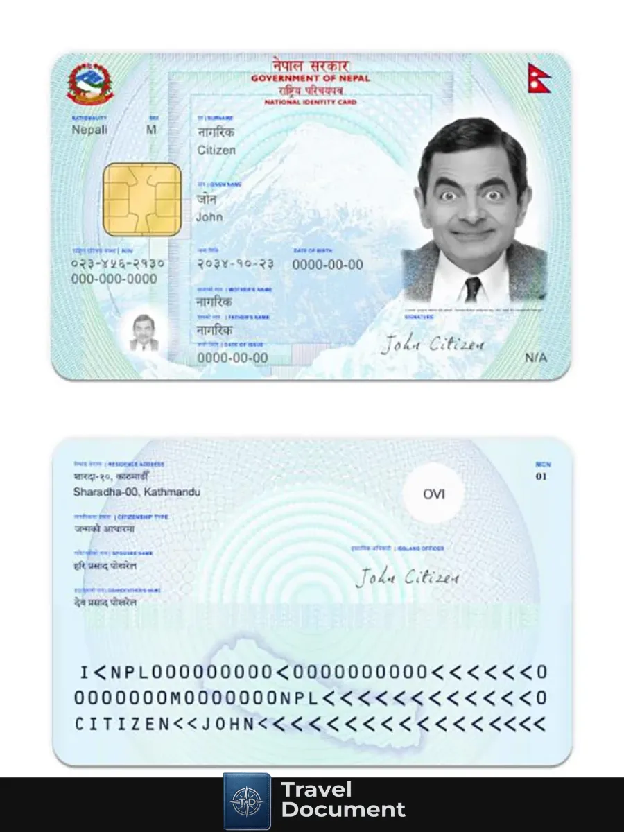 Nepal Nid Card — ID Cards