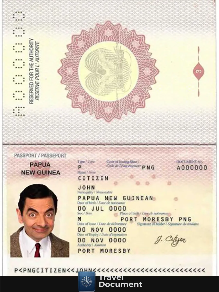 Papua New Guinea Passport — Passports