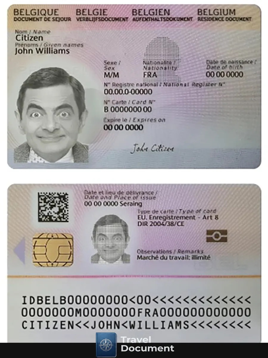 Belgium Residence Card 2021 Present — Residence Permit