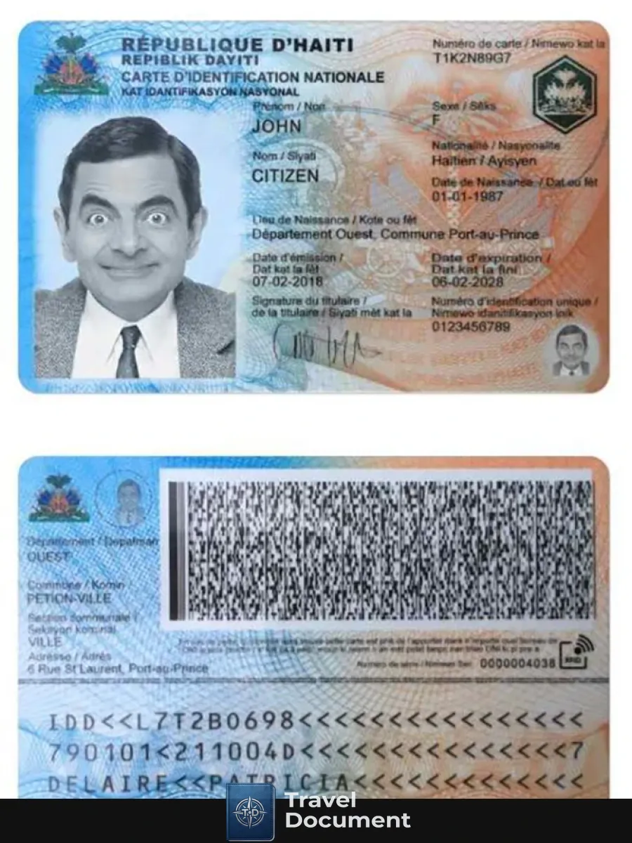 Haiti Identity Card — ID Cards