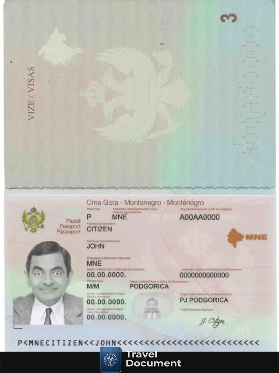 Montenegro Passport — Passports