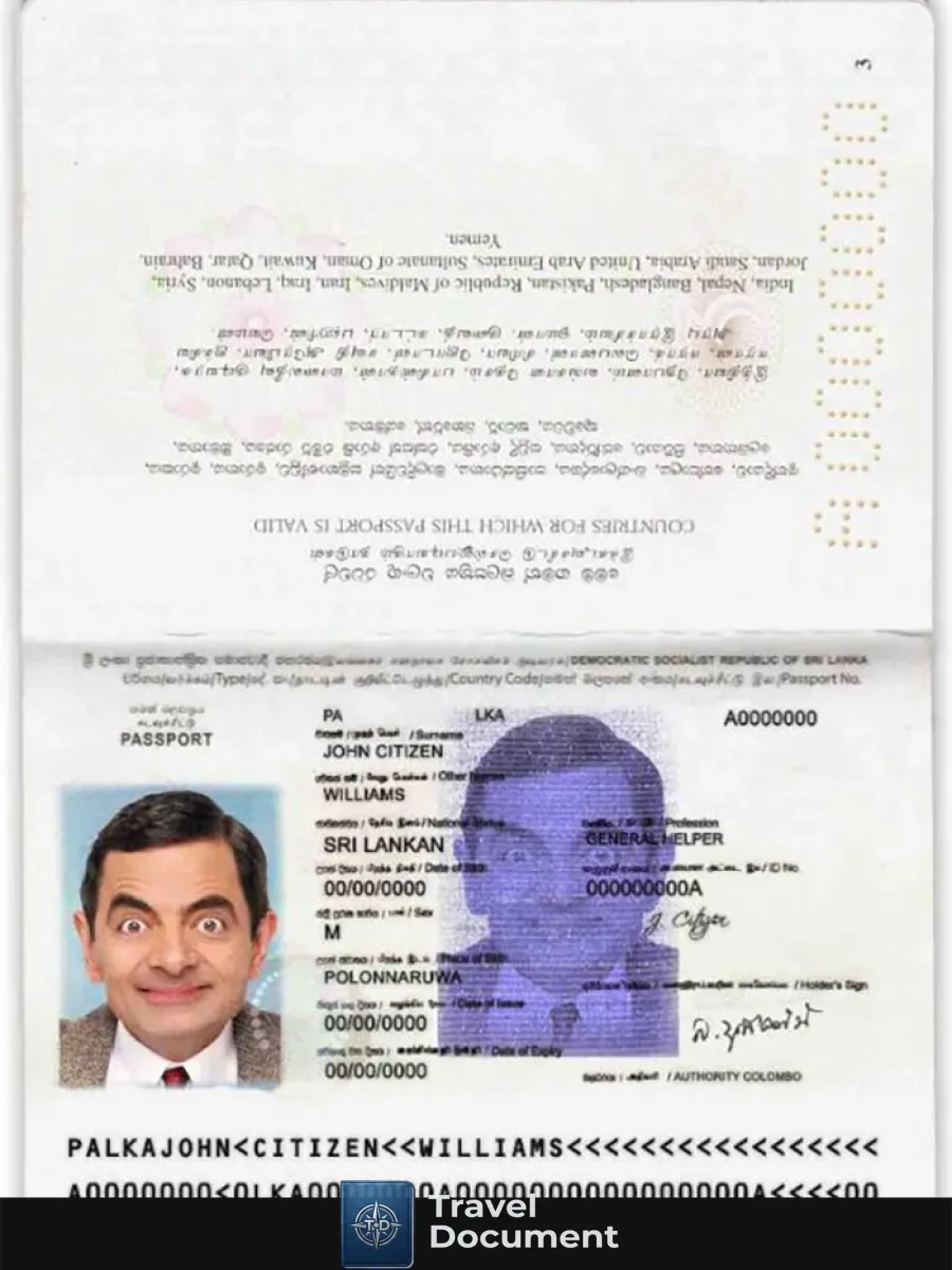 Sri Lanka Passport — Passports