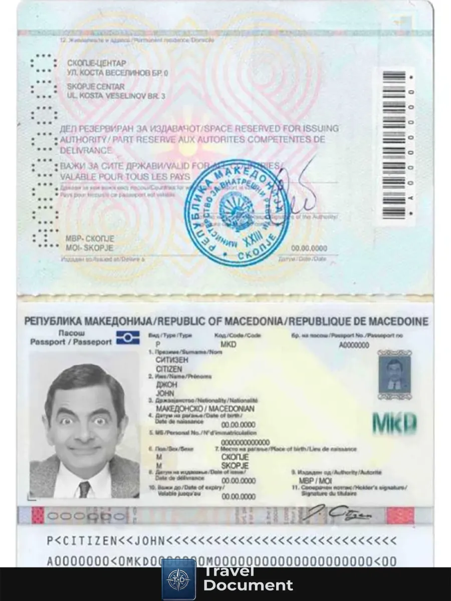 Macedonia Passport — Passports