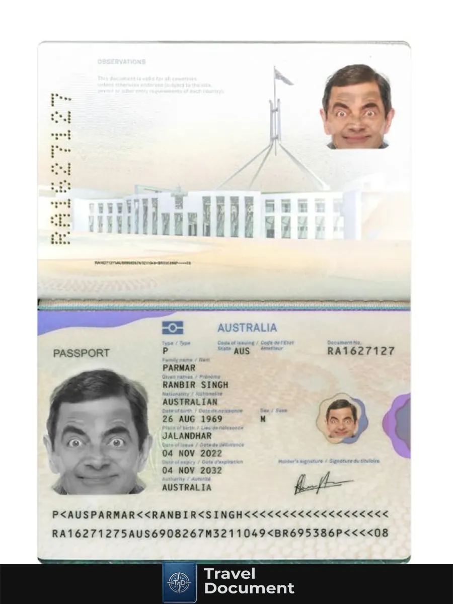 Australia Passport 2022 Present — Passports