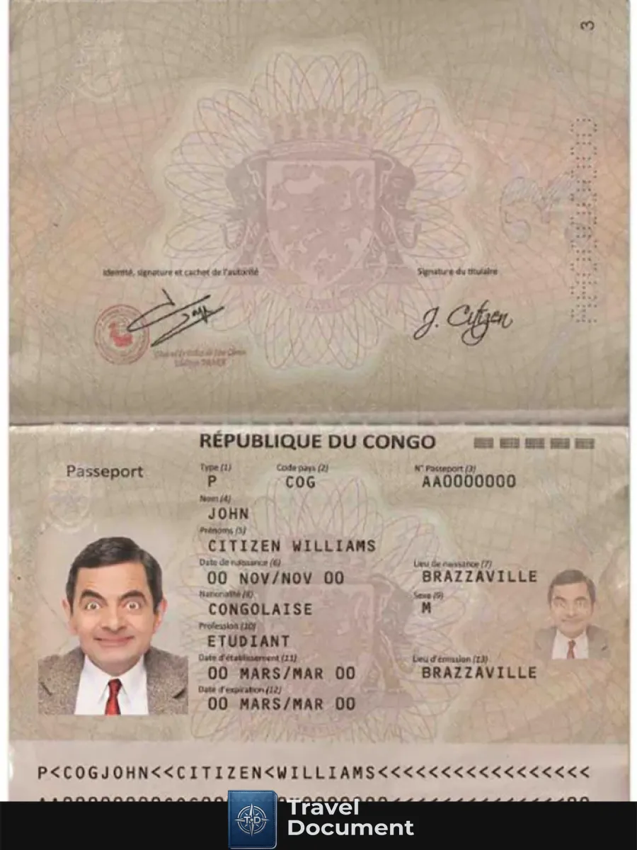 Congo Passport 2014 Present — Passports