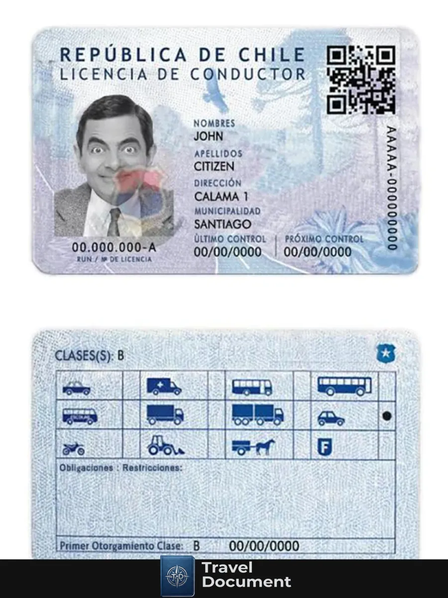 Chile Driving License — Driver License