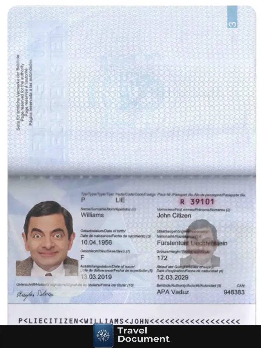 Liechtenstein Passport — Passports