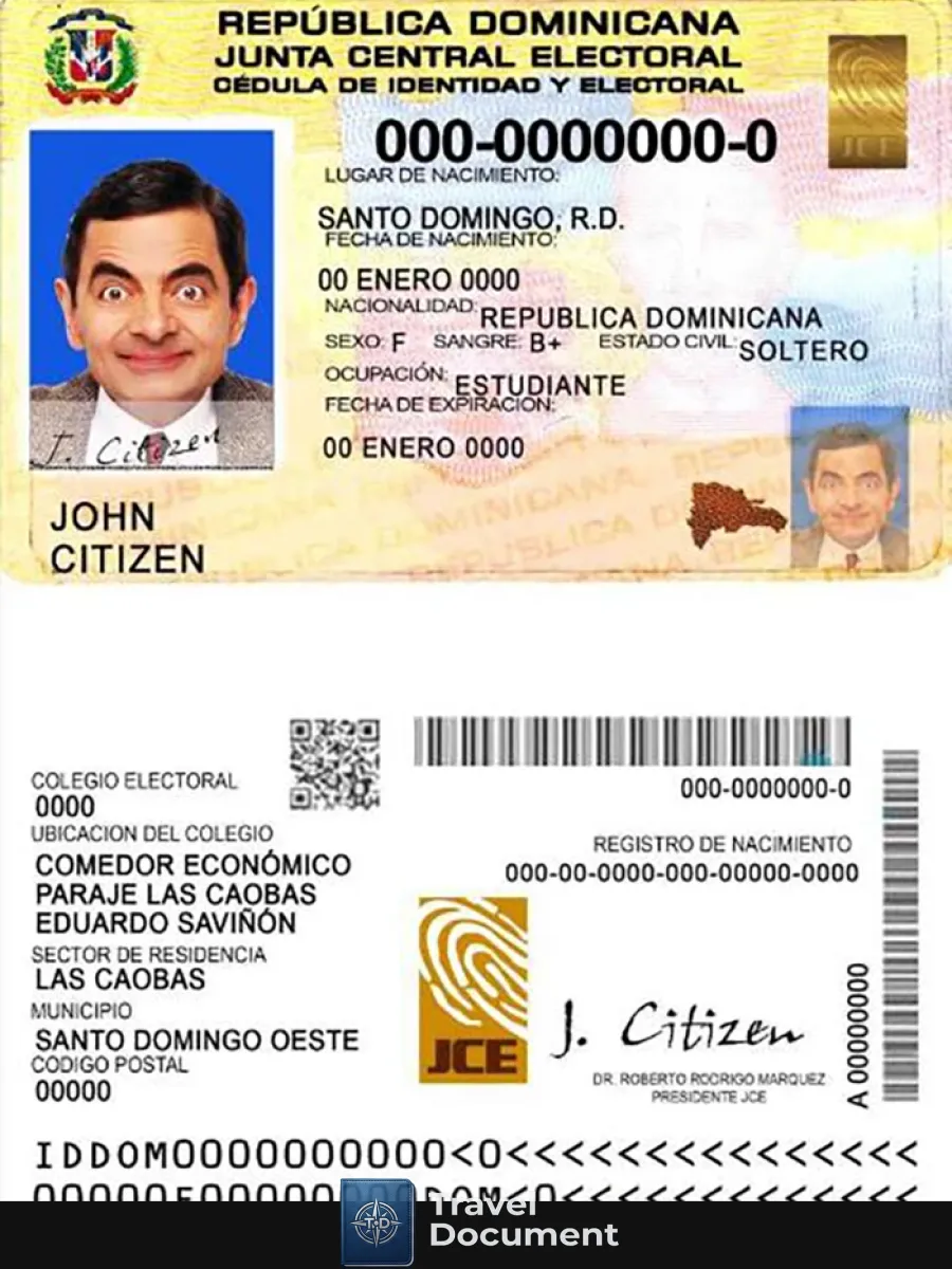 Dominican Republic Id — ID Cards