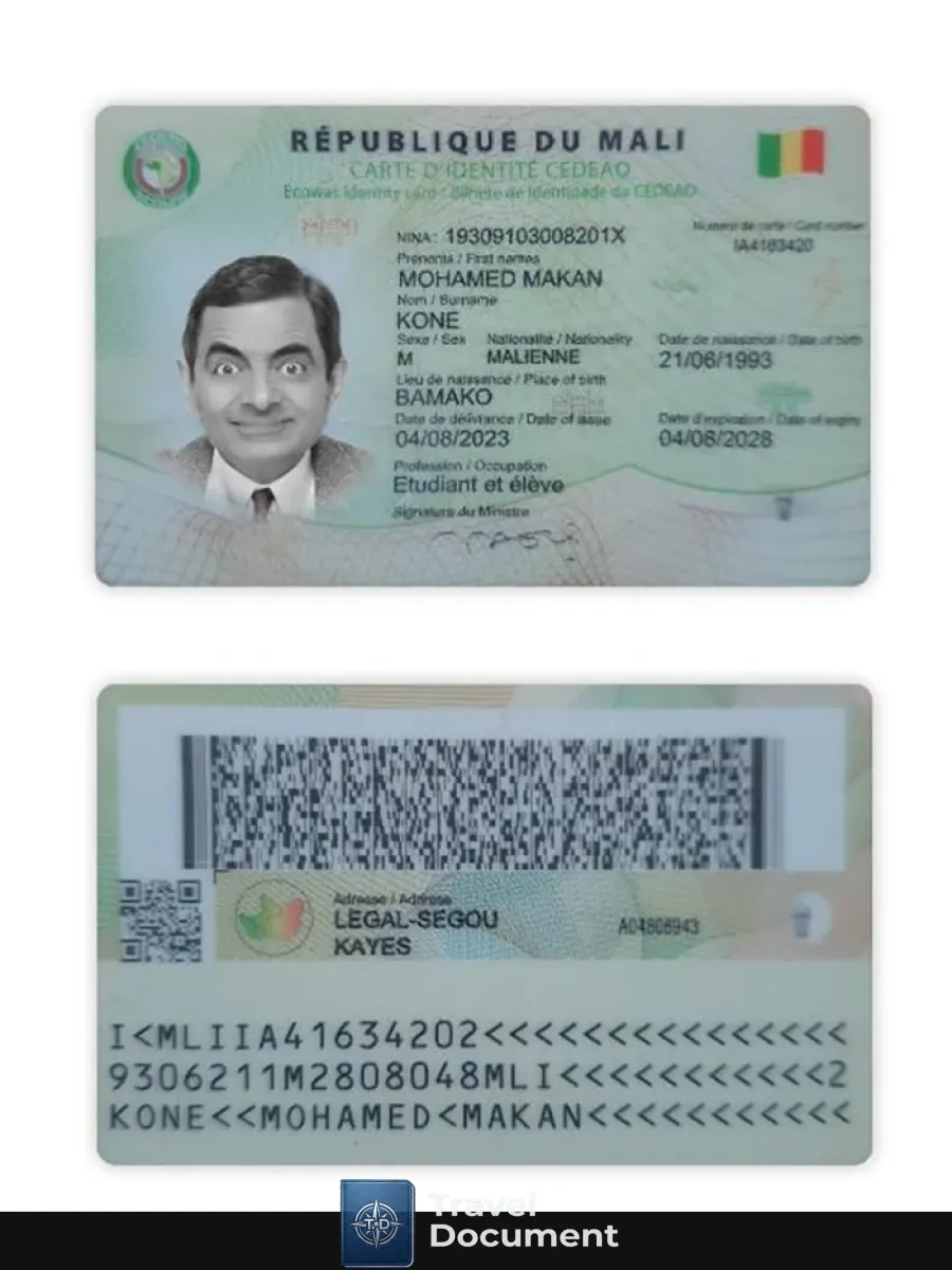 Mali Id Card — ID Cards