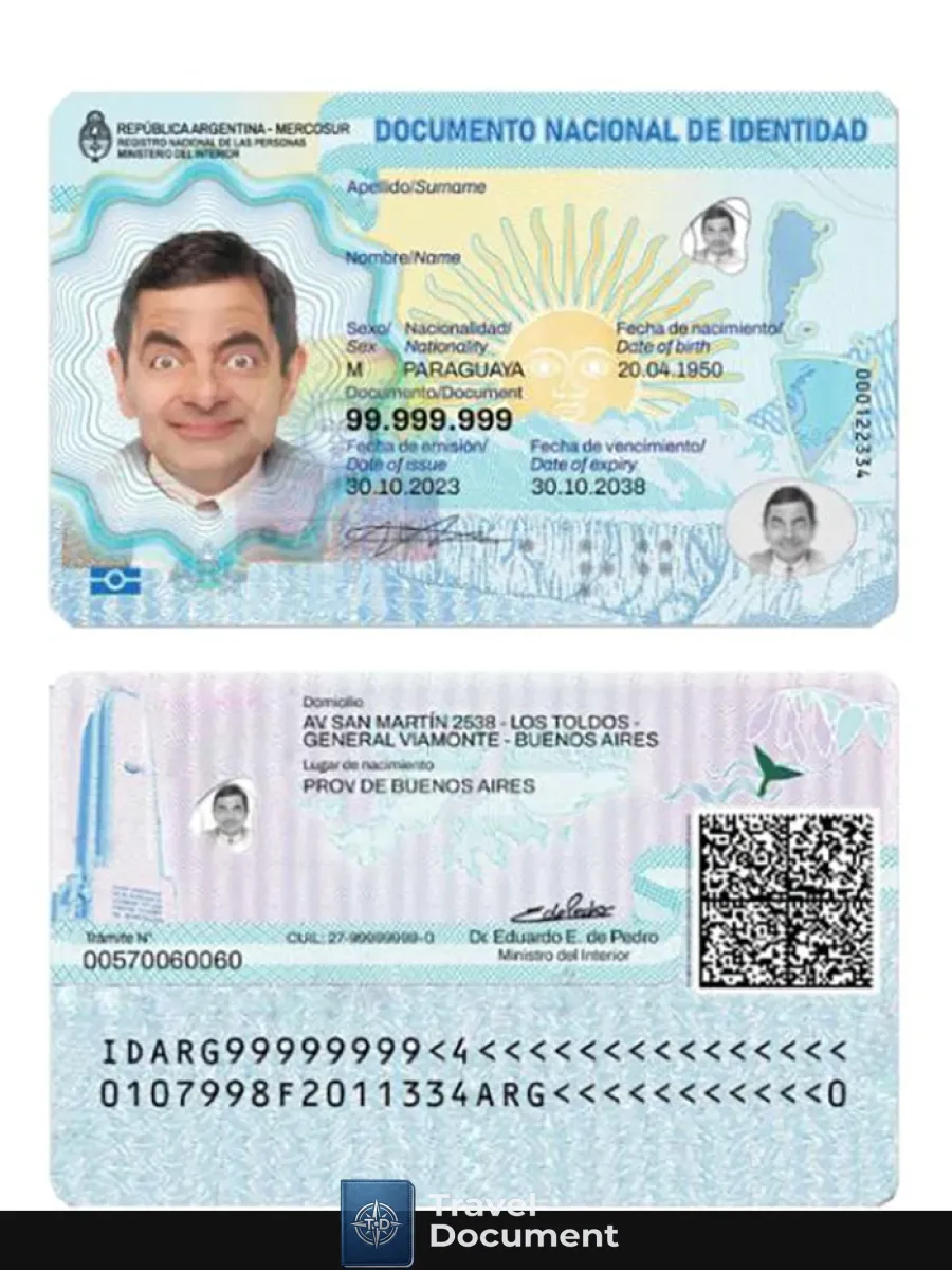 Argentina Id Card 2023 Present — ID Cards