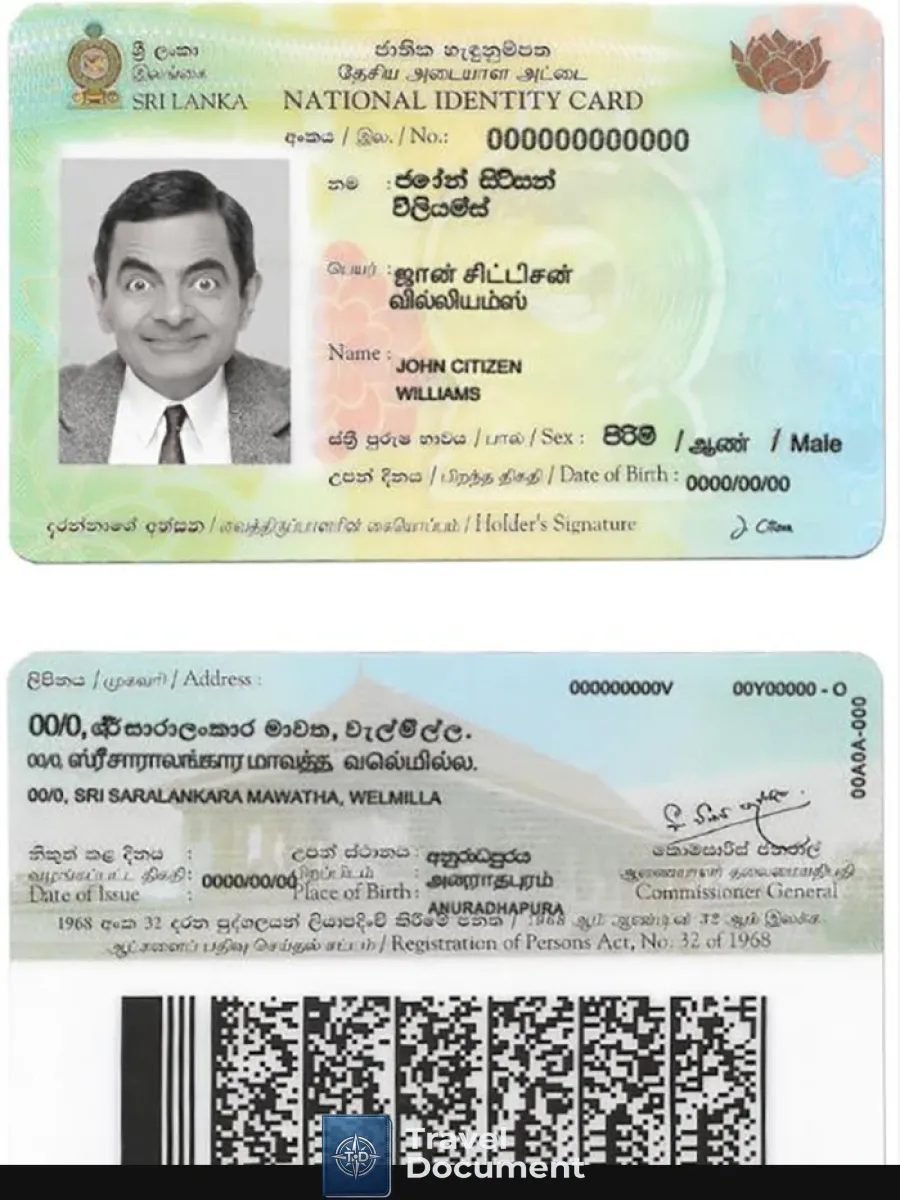 Sri Lanka Id — ID Cards