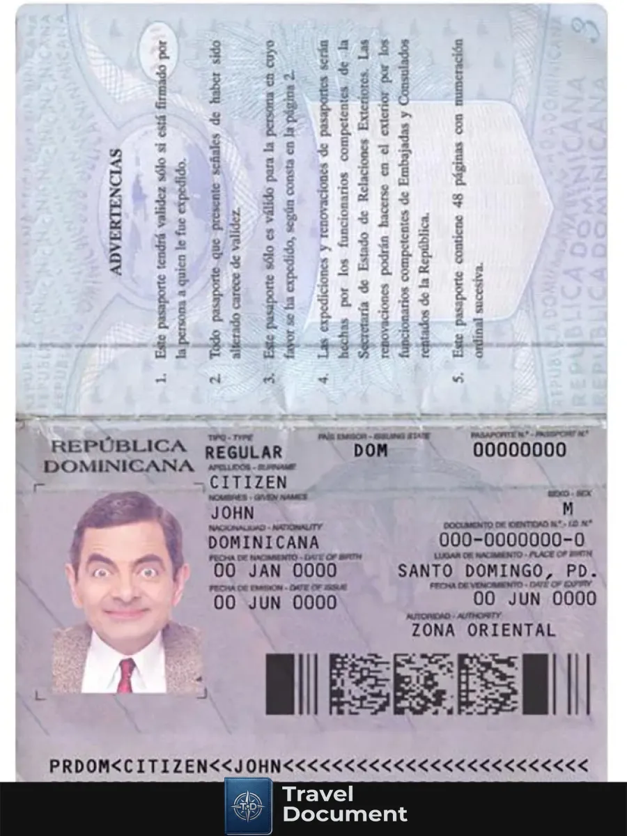 Dominican Repubic Passport Version 2 — Passports
