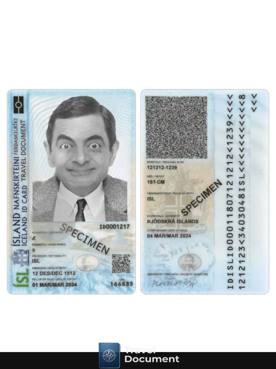 Iceland Id Card 2024 Present — ID Cards