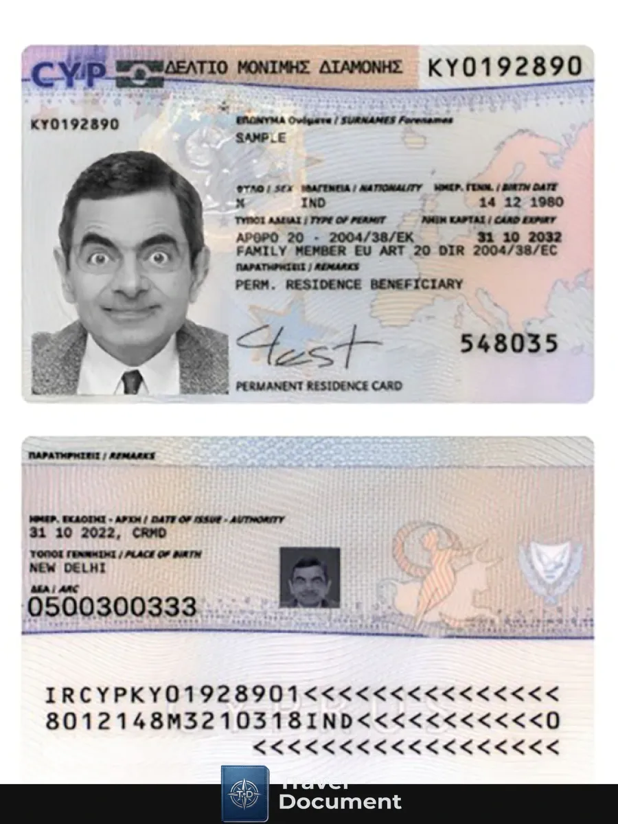 Cyprus Residence Permit 2022 Present — Residence Permit