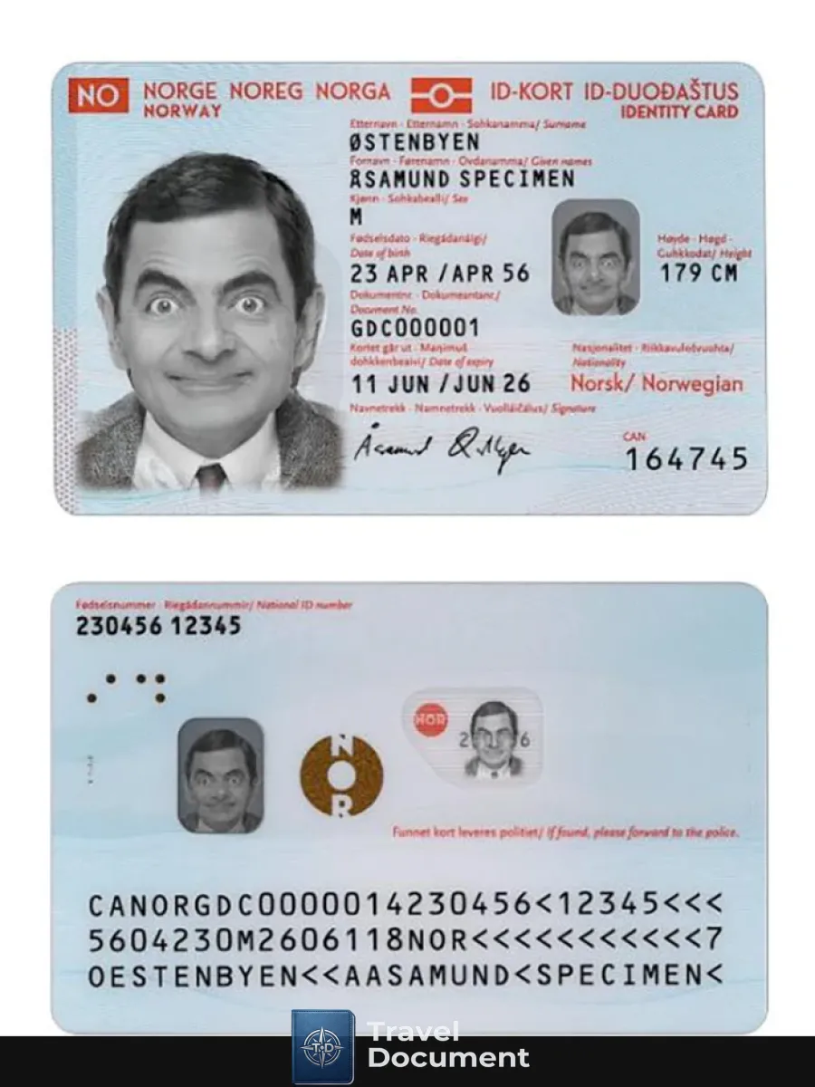 Norway Id Card 2021 Present — ID Cards