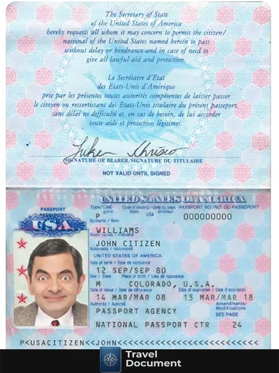 Usa Passport Version 2 — Passports