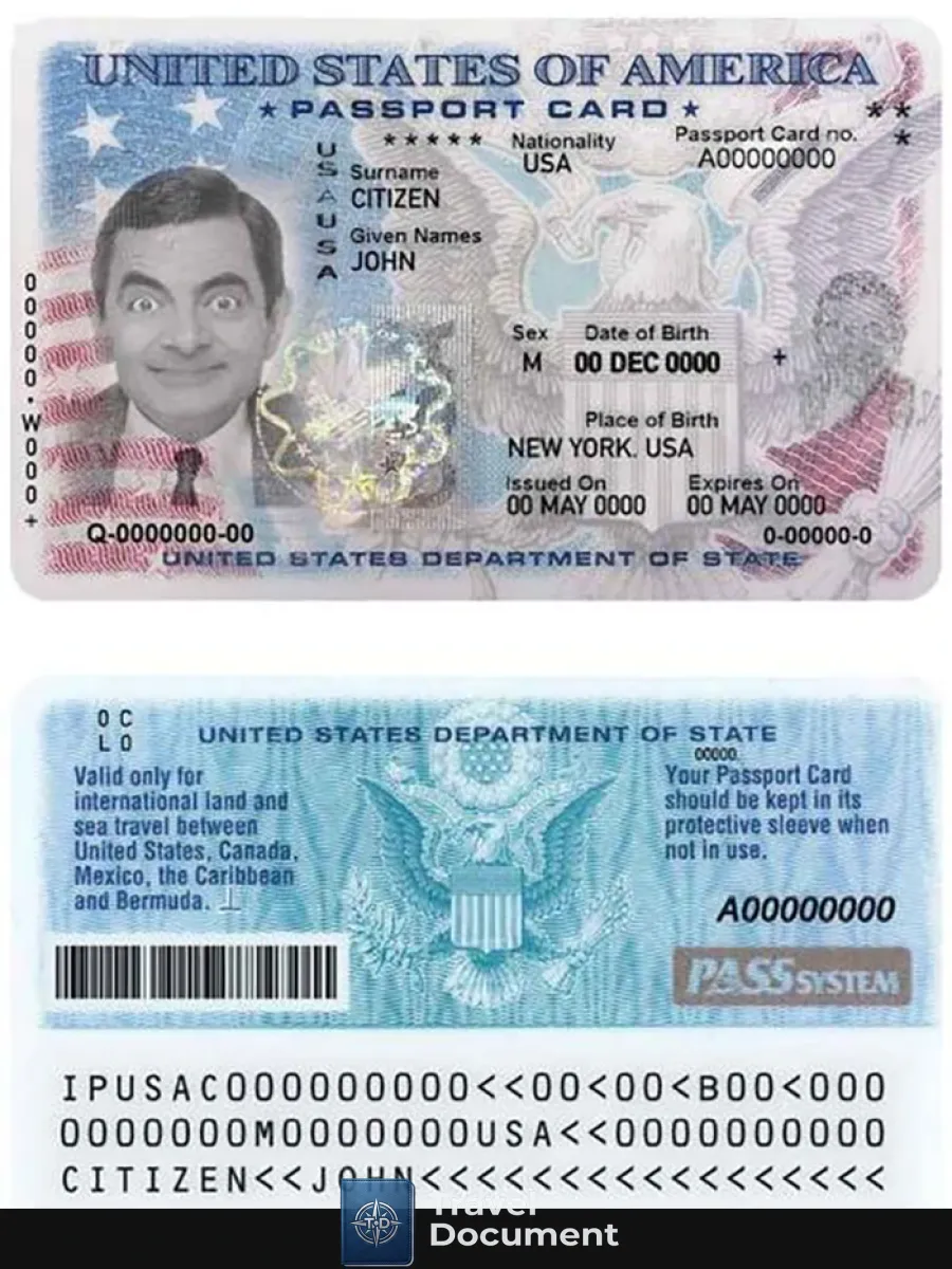 Usa Passport Id Card Psd Template Fully Editable Version 2 1 — ID Cards