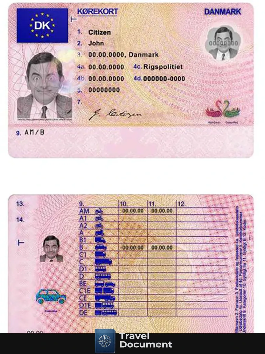 Denmark Driving License — Driver License
