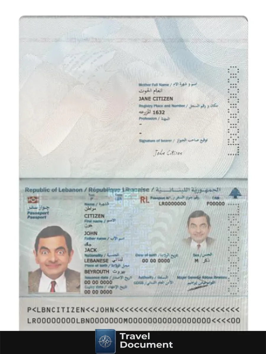 Lebanon Passport 2022 Present — Passports