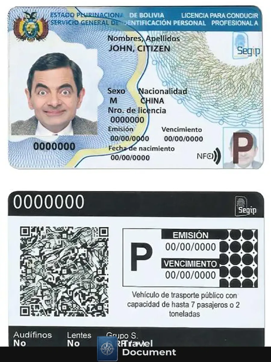 Bolivia Driving License Template In Psd Formatfully Editable2017Present — Driver License