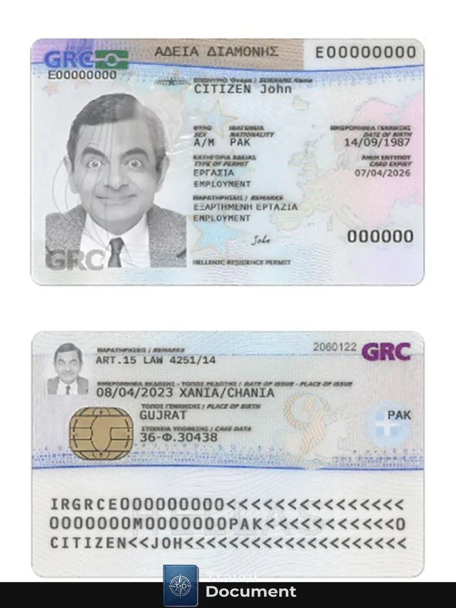 Greece Residence Permit 2020 Present — Residence Permit