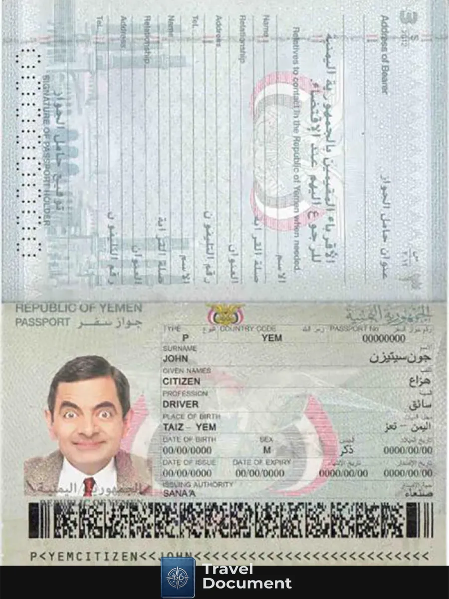 Yemen Passport — Passports