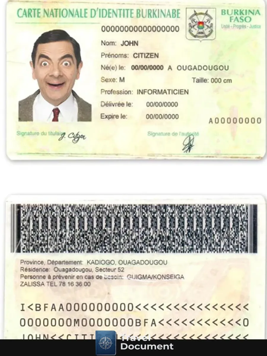 Burkina Faso Id — ID Cards