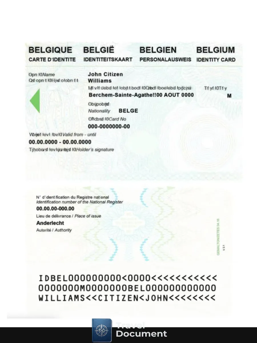 Belgium Identity Card — ID Cards